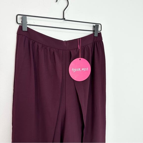 Tiger Mist Lilo Pant in Plum Split Wide Leg NWT Size medium - Picture 5 of 7